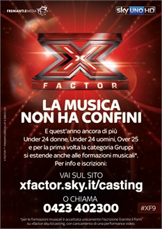 x factor e radio azzurra