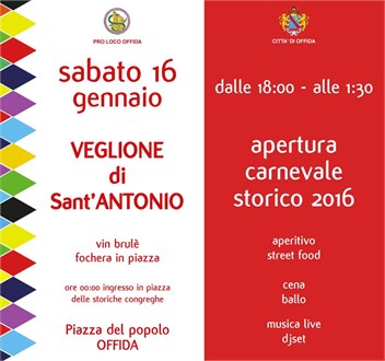 SANT'ANTONIO E... GIÀ CARNEVALE