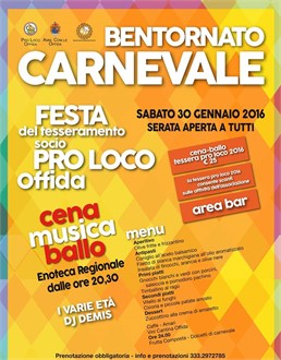 BENTORNATO CARNEVALE