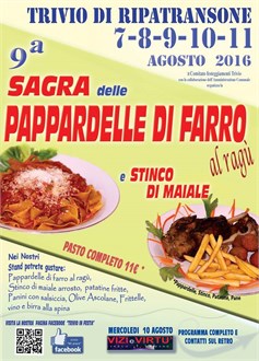 SAGRA DELLE PAPPARDELLE DI FARRO E STINCO DI MAIALE